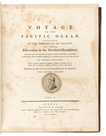 Cook, James (1728-1779) and James King (1750-1784) A Voyage to the Pacific Ocean.